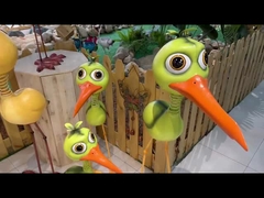 ODM de Tuin van het Ijzermetaal siert Met de hand gemaakte Metaal Grote Groene Vogel